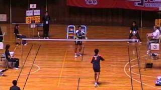 全日本社会人バドミントン2009 男子単 準決勝 佐藤vs佐伯 Badminton (4/4)