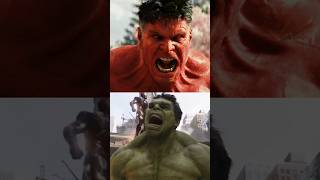 Hulk vs Red Hulk 😱: Who is More Powerful ? #shorts #marvel