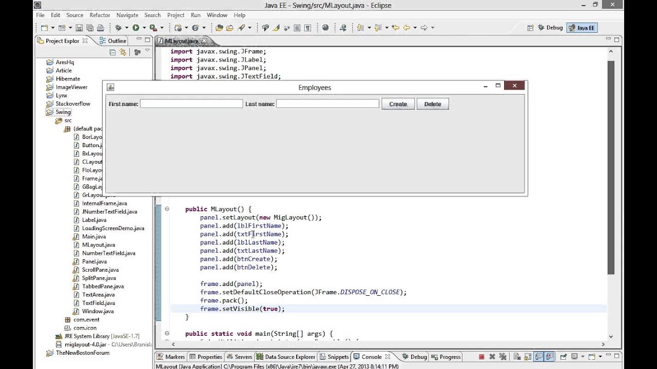 Java Swing Gui Tutorial 21 Miglayout Youtube