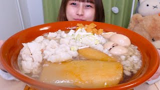 【大食い】背脂まみれ！背脂チャーシュー入り大盛りラーメン🍜🍜