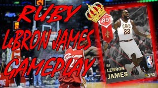 NBA2K18 MyTeam Ruby LeBron James Gameplay! The King Hits the Game Winner!