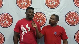 Post-match interview with coach Ronny Kanalelo African Stars  3-0  Blue Waters (Round 7 NPFL )