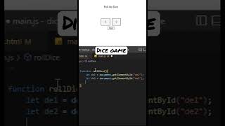 Simple dice rolling game beginner friendly html css JavaScript