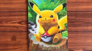 Drawing pokemon : pikachu