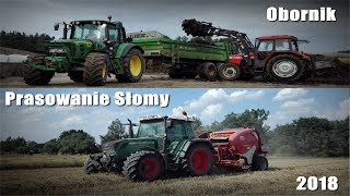 ☆ Obornik i Prasowanie Słomy 2018 ☆  Ursus \u0026 John Deere \u0026 Fendt