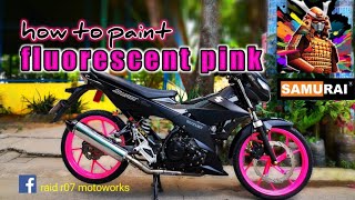 how to paint fluorescent pink | samurai paint