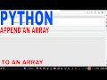 ✅ How To Append An Array To An Array In Python 🔴
