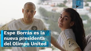 Chicharito presenta a Espe Borrás como presidenta de Olimpo United Femenil