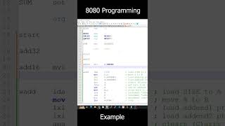 8080 Assembly Programming Tutorial: HOW TO PROGRAM #shorts #programming