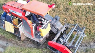 Rice Harvester Kubota DC 93 Harvesting Equipment Machine | Powerful Rice Farming Machinery