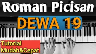 Roman Picisan (DEWA 19) Tutorial Piano | Mudah & Cepat,,,PASTI BISA!!!