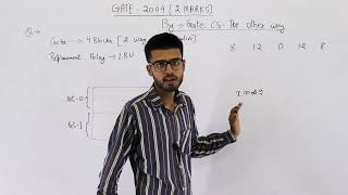 Gate 2004 pyq CAO | Consider a small two-way set-associative cache memory, consisting of four blocks