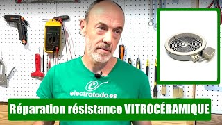 GLASS CERAMIC PLATE REPAIR: How to change the RESISTANCE