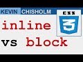 display:inline VS display:block in CSS