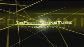 Pascal Programming Tutorial 1 - Setup