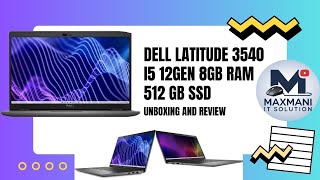 New Laptop Unboxing Dell latitude 3540 i5 12gen 8gb 512gb SSD gen4 #viralvideo #trending #laptop