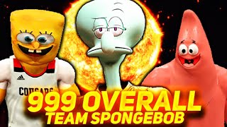 999 OVERALL SQUIDWARD, SPONGEBOB & PATRICK IN NBA 2K21 *GAME BREAKING TEAM YOU CAN'T BEAT!*