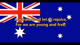 National anthem of Australia - Advance Australia Fair (lyrics)
