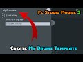 How To FL Studio Mobile Save Drums Template | FL Studio Mobile Mein Khud Se Drums Template Banaye