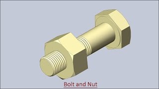 Bolt and Nut (Solid Edge Tutorial)