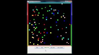 Bouncing Balls with Square Obstacles (Java)