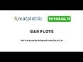 Matplotlib Tutorial 11 | Bar Charts