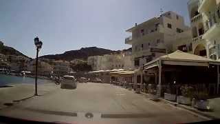 Driving through Pigadia Karpathos