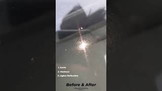 Windshield Issue. Night Glare, Swirls, Scratches.  | Glass Fix Studios ® #karachi #glasspolishing .