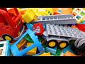 Fire Truck Marble Run Race ASMR Building Blocks Train & Winding Track