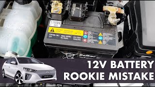 Hyundai Ioniq 28 kWh - Check Brakes = Rookie mistake with low 12V battery