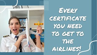 Every Pilot Certificate you need to get to the Airlines. How to get them, and how to build time!