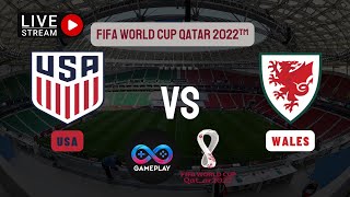 USA vs Wales World Cup Live Match | Estados Unidos vs Gales | Football Live Today, Full Match Live