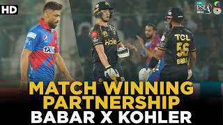 Match Winning Partnership | Babar X Tom Kohler-Cadmore | Karachi vs Peshawar | Match2 | PSL 8 | MI2A