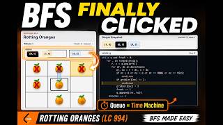 LeetCode 994: Rotting Oranges Explained Visually | BFS Made Easy