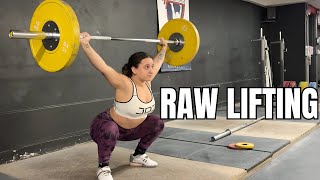 GYM VLOG!! Raw Training Compilation + Clean and Jerk + Snatches at 90%