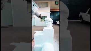 🤖 art and robots | robot sculpting a marble statue 🗿 #robot #ai #art #marble #statue #futuretech