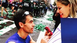 Couple Engaged at NYC Marathon Find Woman Who Captured the Perfect Shot