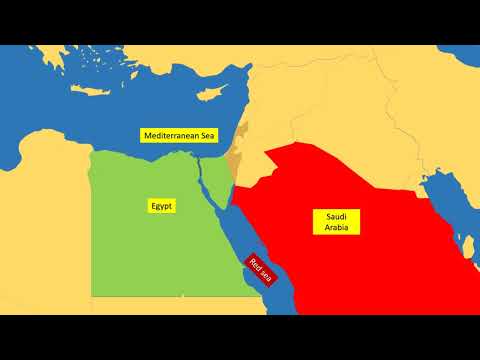 What countries border the Suez Canal?