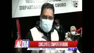 CONCLUYO EL COMPUTO EN ORURO