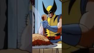 Wolverine eats a turkey leg | X-Men Animated Series Easter egg