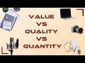 Value vs. Quality vs. Quantity || What Matters Most as a Content Creator?