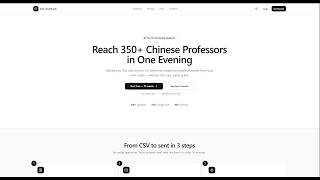 CSC Outreach Platform — Send 350+ Emails to Chinese Professors in Minute