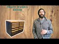 diy deluxe tool chest made from chainsaw milled lumber and scrap laminate flooring