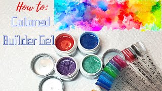 Custom Color Builder Gel | Mixing Builder Gel with Pigment Powders