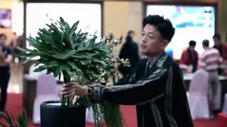 Ikebana performance by Mr. Yoshi; HIBANA Flower \u0026 Gift Studio