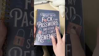 📅Funny Password Notebook - Spiral Bound with Lock Icons & Funny Security Phrases✍️