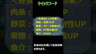 クイックフードについて【PSO2NGS】 #Shorts