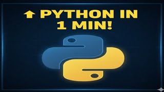 Python in 60 Seconds 🚀 | Learn Python Basics for Beginners