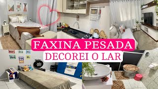 FAXINA PESADA NA CASA TODA | NOVA DECORAÇÃO| FICOU MUITO LINDO😍| CAMA POSTA