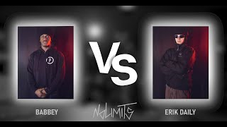 Babbey vs Erik Daily | TOP8 Bboy 1vs1 | No Limits Battle II 2023